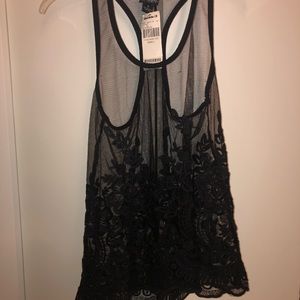 Daytrip black lace tank